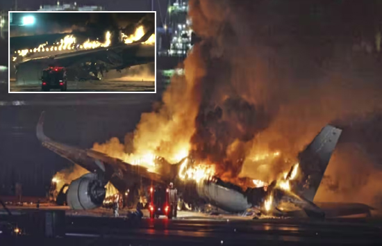 जापान में लैंड होते ही दो विमानों में लगी भीषण आग, घटना के वक्त सवार थे 367 यात्री