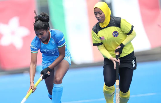 जापान में खेले जा रहे जूनियर महिला हॉकी एशिया कप में भारत ने मलेशिया को 2-1 से हराया