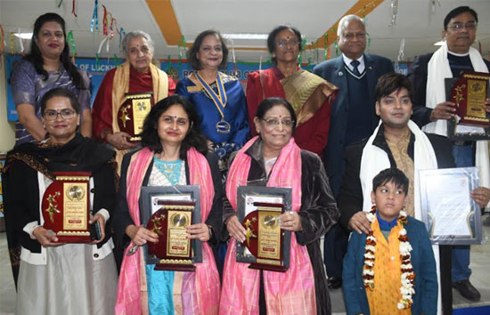 रोटरी क्लब ऑफ़ लखनऊ ने किया समाज की विभूतियों का सम्मान