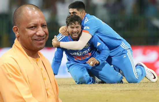 भारत की पाकिस्तान पर जीत के बाद मुख्यमंत्री योगी ने दी भारतीय टीम को बधाई 