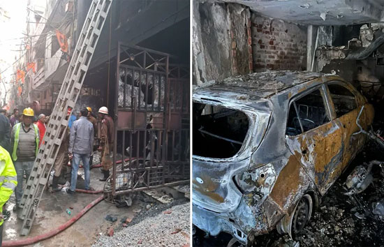 दिल्ली के शास्त्री नगर में चार मंजिला इमारत में लगी भीषण आग, दम्पति समेत 2 सगी बहने जिंदा जली 