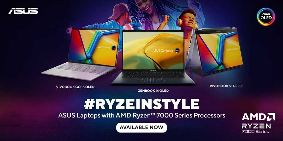 एसुस ने एएमडी राइज़ेन 7000 (AMD Ryzen 7000) सीरीज़ लैपटॉप्स के साथ भारत में अपनी कंज्यूमर नोटबुक श्रेणी का विस्तार किया