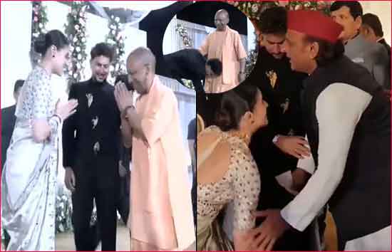सीएम योगी के कुलदीप यादव ने छुए पैर लेकिन हाथ जोड़कर खड़ी रही पत्नी वंशिका