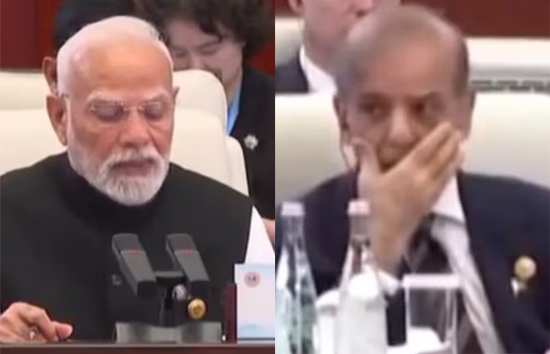 SCO के मंच से पीएम मोदी आतंकवाद पर PAK को सुनाई खरी-खरी, परेशान दिखे पीएम शहबाज 
