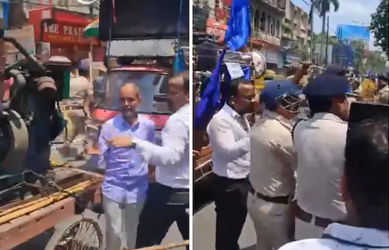 गजब हो गया...पटना में भारत बंद रोकने उतरे सिपाही ने SDM पर बरसाई लाठियां 
