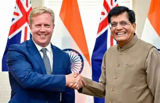 भारत-न्यूजीलैंड के बीच ऐतिहासिक ट्रेड डील पर लगी मुहर! 70% भारतीय सामानों पर NO ड्यूटी