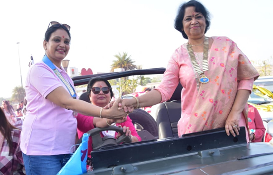विश्व महिला दिवस के मौके पर इनरव्हील क्लब्स ने किया वुमेन कार रैली’का आयोजन
