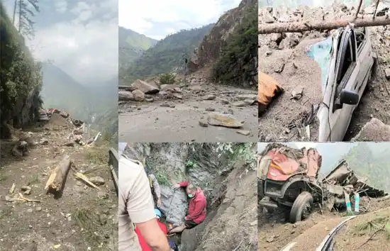 हिमाचल प्रदेश : किन्नौर में भूस्खलन, 10 लोगों की मौत, 25 से ज्यादा लापता 