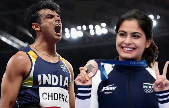 मनु भाकर और नीरज चोपड़ा की शादी पर पिता ने किया साफ़, लगातार हो रही चर्चा पर लगा विराम