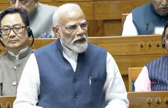 लोकसभा में महिला आरक्षण संबोधन के दौरान पीएम मोदी ने कसा DMK  पर तंज
