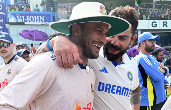 IND vs BAN : शाकिब अल हसन की विदाई पर विराट कोहली ने दिया खास तोहफा, जिंदगीभर रखेंगे याद  